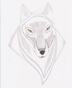 me in my feral form(head) by MadWolf