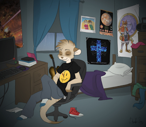 Edwin's room by Meertiggeh