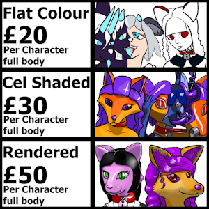 Limited ko-fi commissions open now! by duskfox