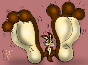 Big Ol Wile Footpaws by TheRedSkunk