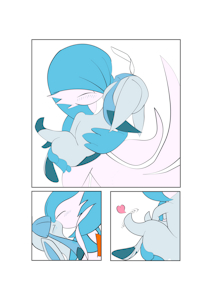 Gardevoir loves her Glaceon <3 by Neyuko