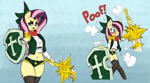 Fluttershy - Aged down by SoulCentinel