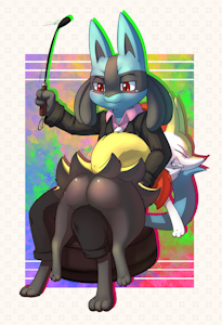 Commission - Braixen spanking by LKIWS