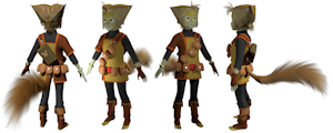 Wilykat in 3D by lazarus102
