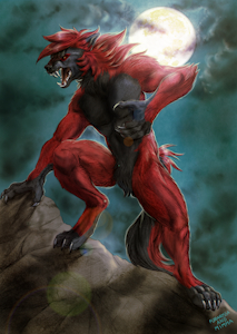 Commission - Zikeny werewolf by FuriarossaAndMimma