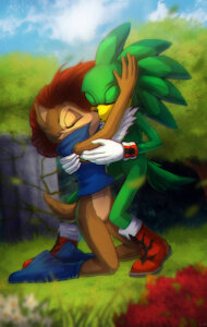 Jet & Sally kiss by Sonikken