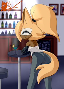 Alone at the bar by Meyk