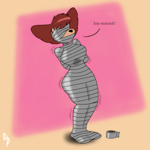 Peg Pete duct taped by doodleporn by Yami2011
