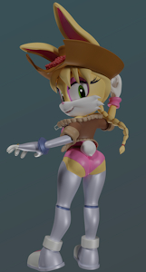 Bunnie the Cowgirl "Didn't see you there!" by Rotalice2