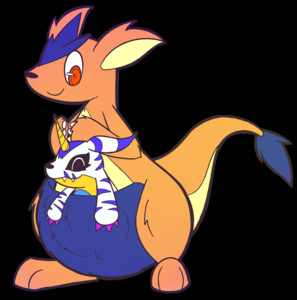 Pouched Gabumon by Kurikia
