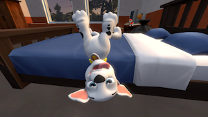 Marshall Being A Goofy Boy On The Bed by DeltaFlame