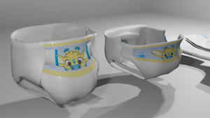 3D diaper test by Leoniro