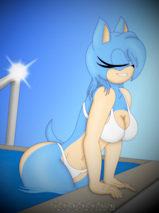 The Beauty In The White Bikini by Silverfantastic