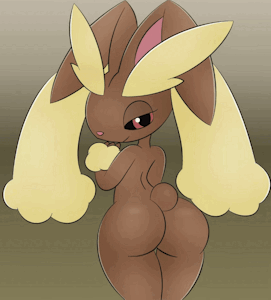 Lopunny booty animated! by ZinnyZ