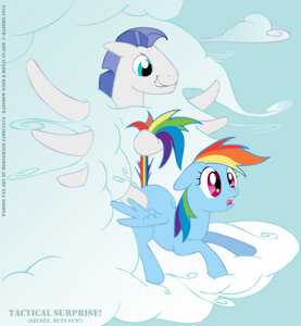 Rainbow Dash is Introduced to Tactical Surprise! by horsemage