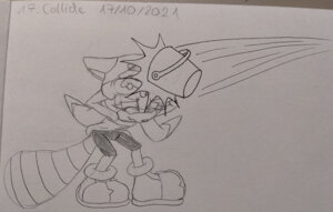 Inktober 2021 - Collide by Mariesand2468
