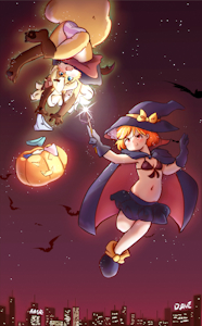 Mia and Miu Halloween by AAS