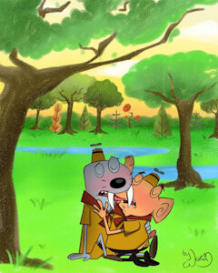 Raj X Harold (Commission) by Lukegregory448