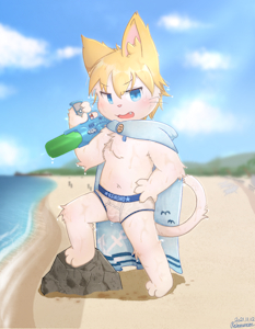 Water fight by RainMeoCat