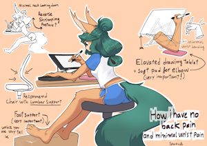 Drawing posture by Sparkydb