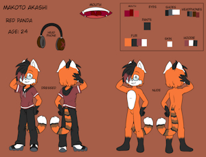 Makoto's new ref (sfw&nsfw) by RyzoTW