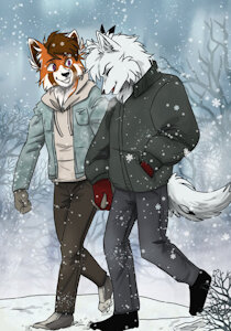 A Snowy Walk [By Le_Qara] by Birdpup