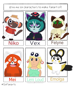 Six Fanart Challenge by CattyCarol