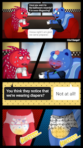 Petunia and Flaky Coffee Time by lu15ange7