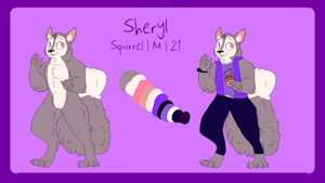 Sheryl Squirrely's Ref Sheet by MiserySQRL