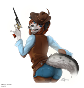 Cowgirl watching you by dksk30