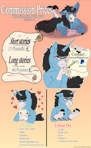 Commission prices 2022 by AlasNegras
