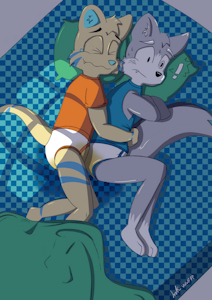 Snuggly Accident by NabePup