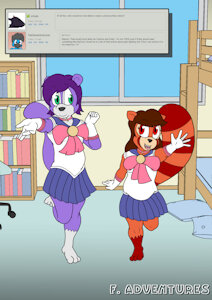 Sailor Skunk and Sailor Panda by FeatheredAdventures
