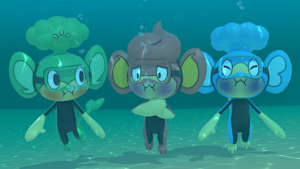 [3D] Elemental SCUBA Monkeys' breathholding session by kuby64