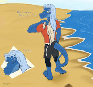 Therm's Beachside walk - gift for Danji by Leomane