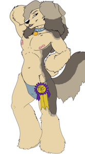 Prize winning pooch by hyenafur