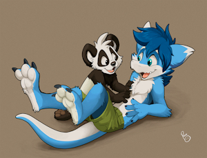 Belly Rubs by pandapaco