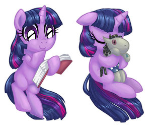 Filly Twilight Sleeping by ButtercupSaiyan