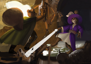 Holy attack in the catacombs by ToisaNeNe