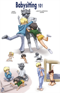 Babysitting 101 - Page 1 by kitaness