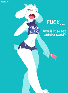Summer toriel by HydraB