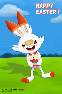 EEEEEEEEEEEEASTER SCORBUNNY by HansTrimmel