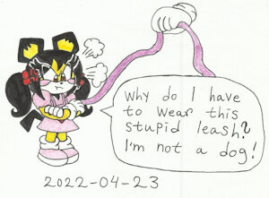 Melissa on a Child Leash by KatarinaTheCat18