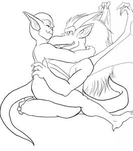 Brook x Lex mostly inked  by Midekai