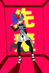 COMMISSION: Yasima alternate punk hard dance.... by Mimy92Sonadow