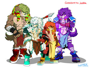 COMMISSION: Echidna Squad by Mimy92Sonadow