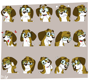*W*_Expressive puppy by Fuf