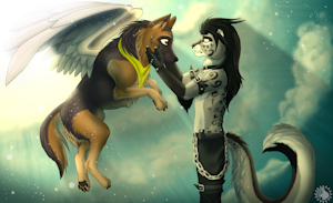 My dog Artus by Theron