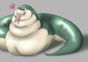 Fat Snake Loves Cake by Maxicoon