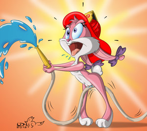 Babs in the fire by UDN